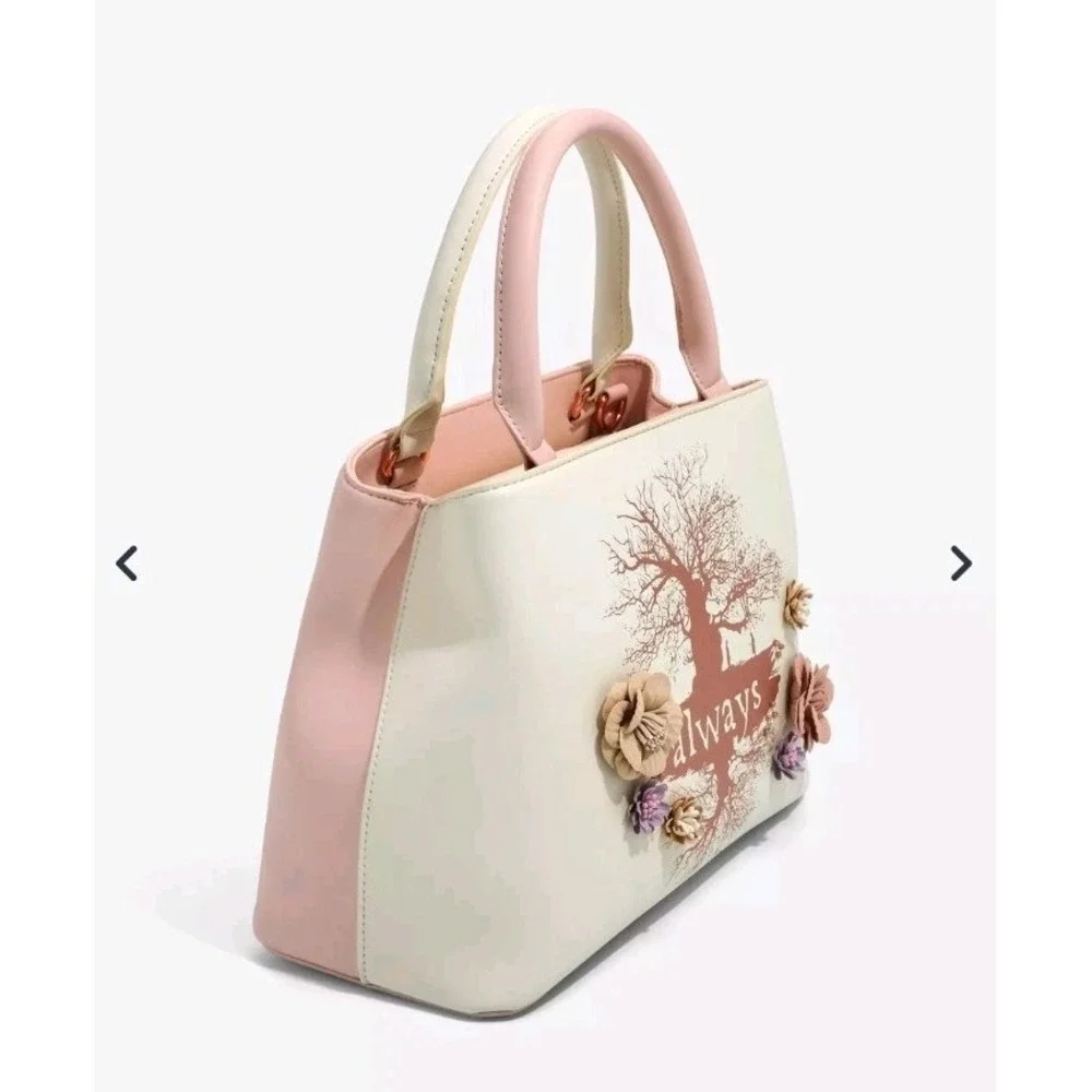 Disney Parks Harry Potter Wizarding World Handbag 3D Floral Convertible HTF Rare